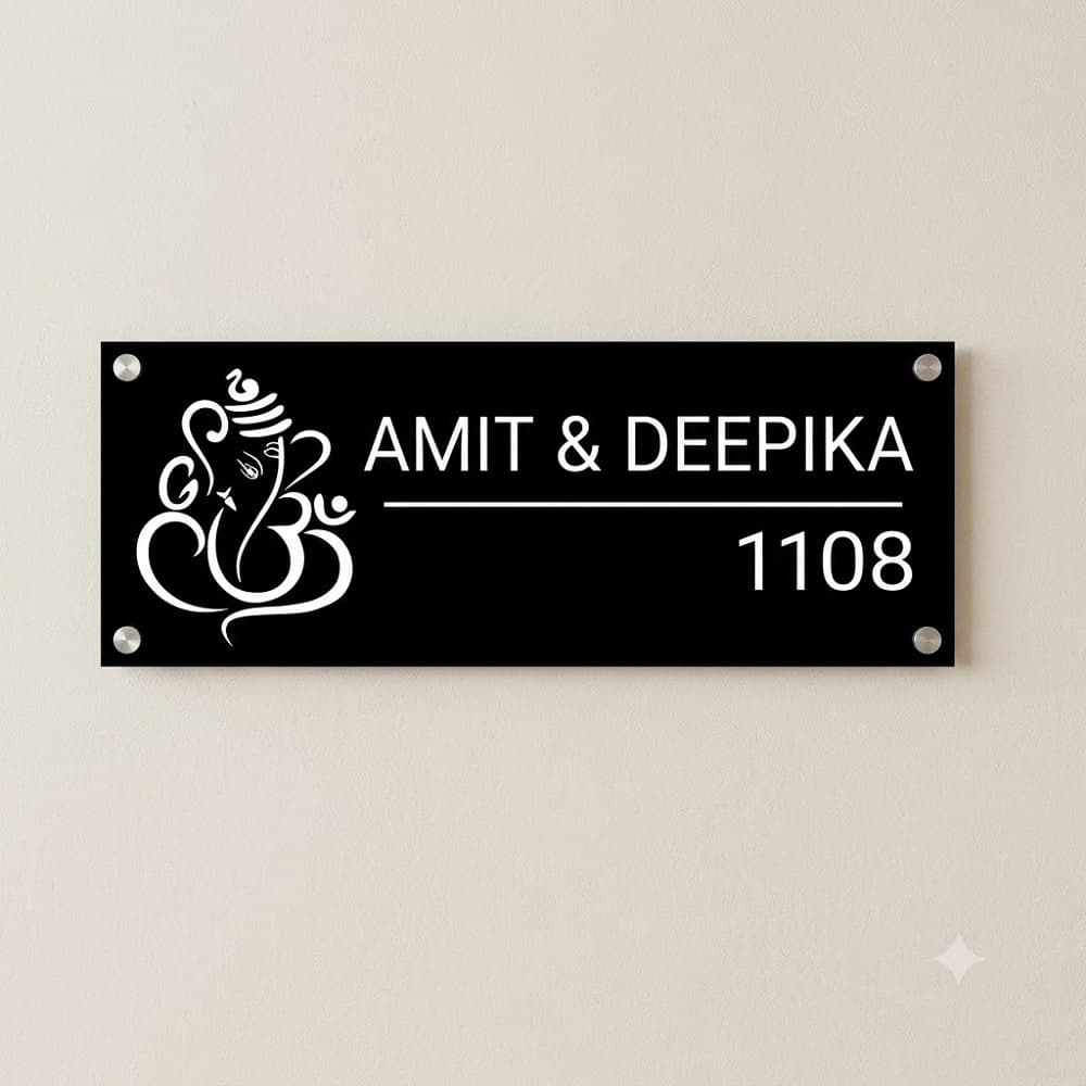 Lord Ganesha Custom Door Sign