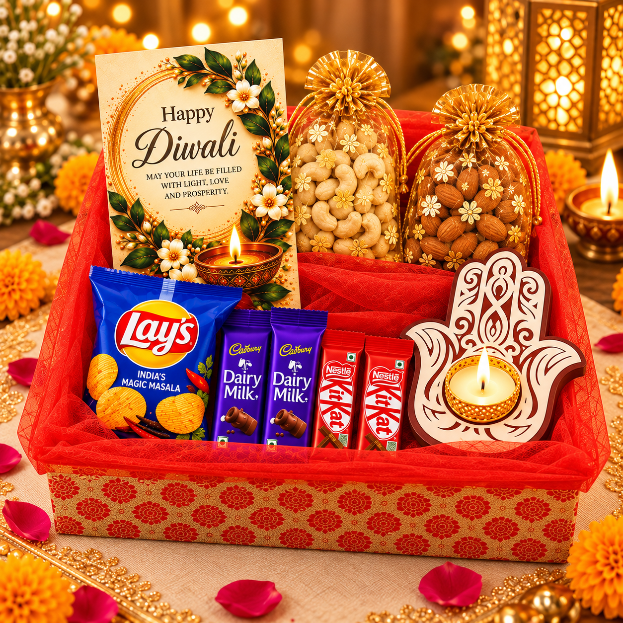 Traditional Gift Hamper with Hamsa Hand