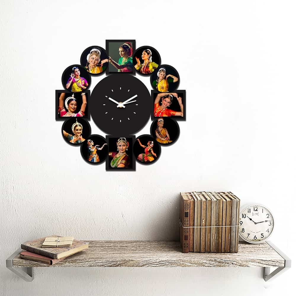Personalized/Customized 12 Pic Wall Clock