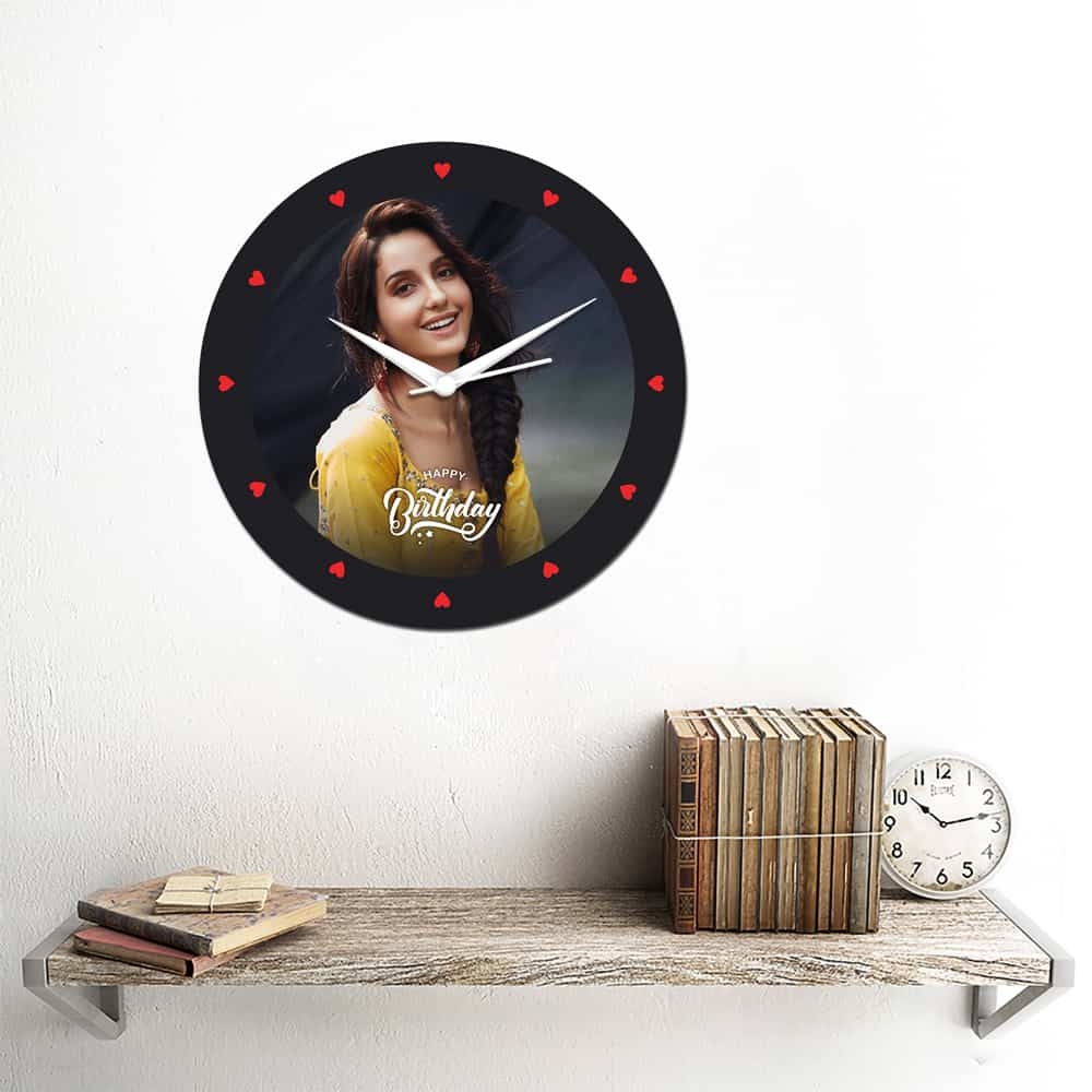 Personalized Circular Shape Birthday Wishes Wall Clock