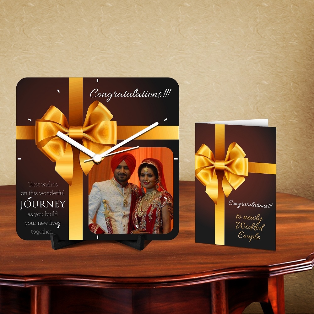 Personalized Wonderful Journey Desk Clock