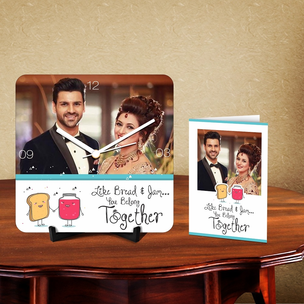 Personalized Belong Together Desk Clock