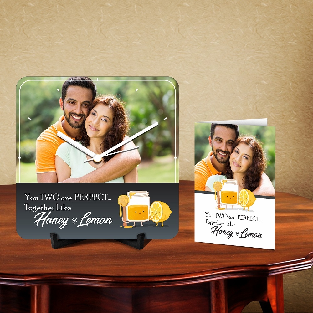 Personalized Perfect Together Desk Clock