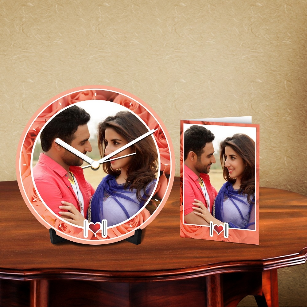 Personalized Love You Desk Clock