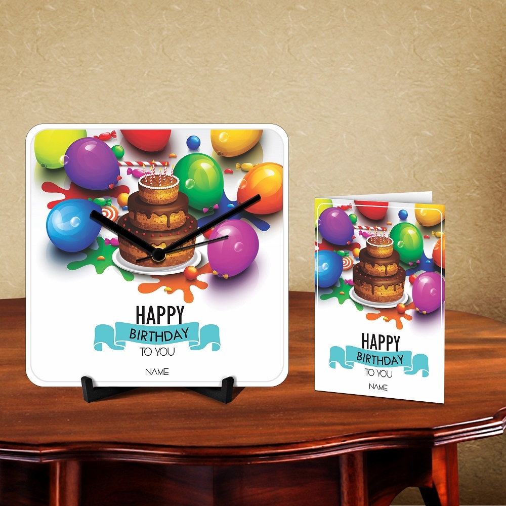 Happy Birthday To You Desk Clock