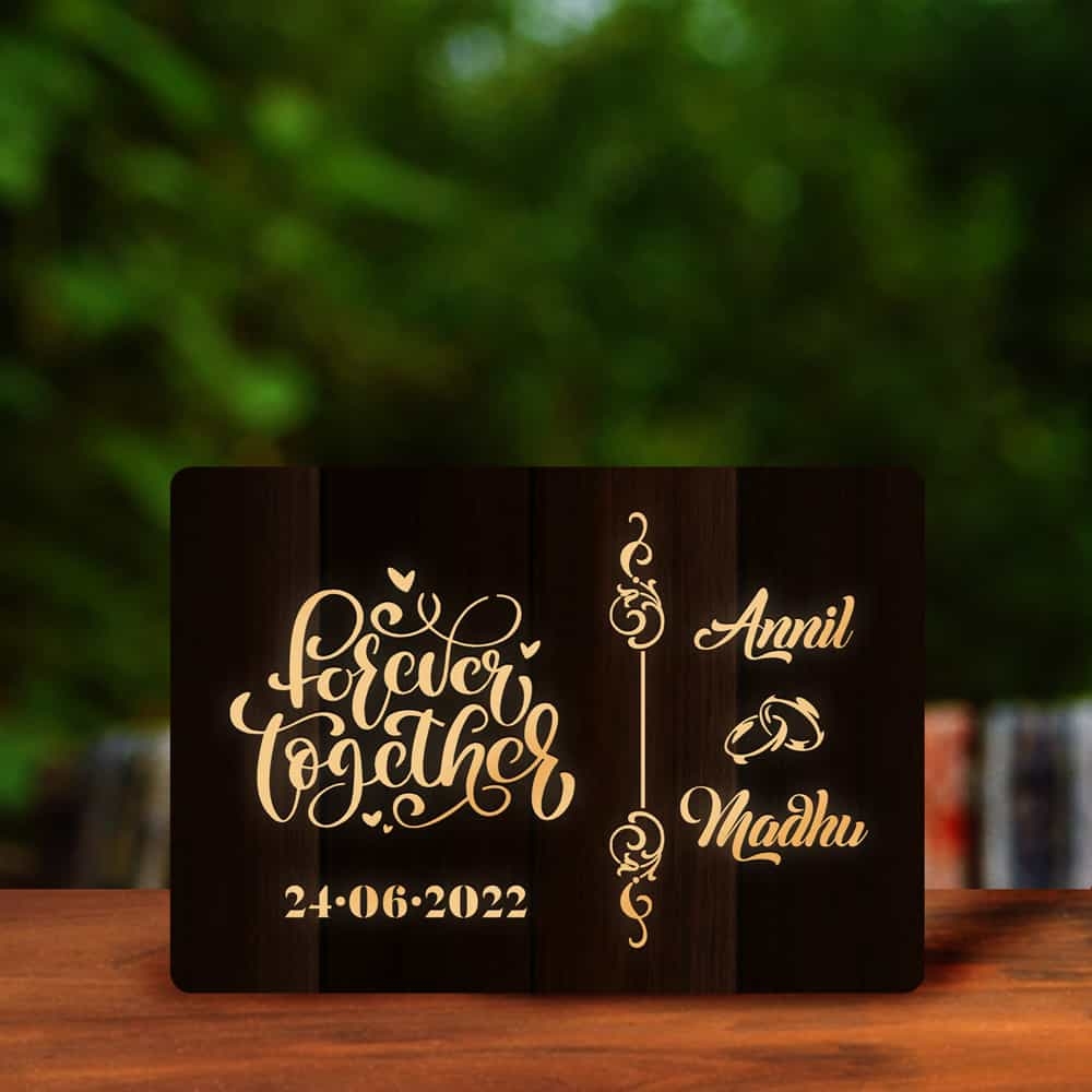 Together Forever Personalized LED Name Lamp