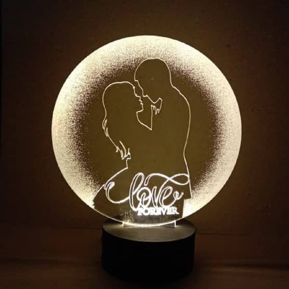 3D LED Together Forever Lamp