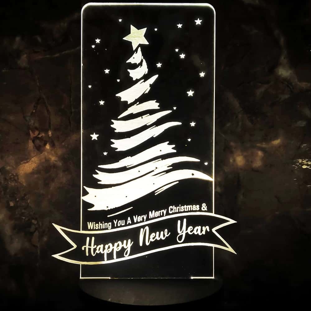 3D LED Christmas New Year Lamp