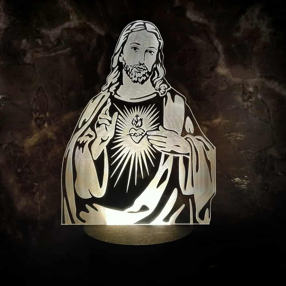 3D LED Jesus Lamp