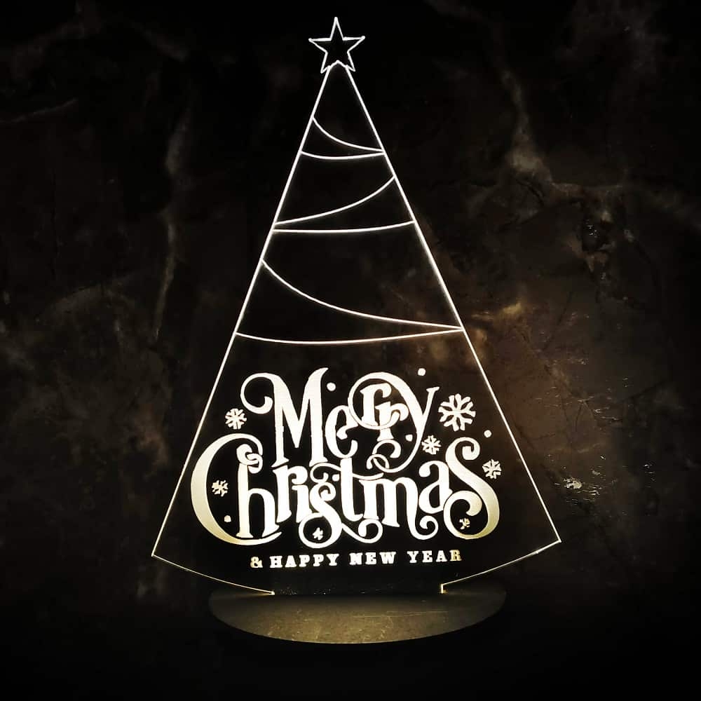 3D LED Christmas Tree Lamp