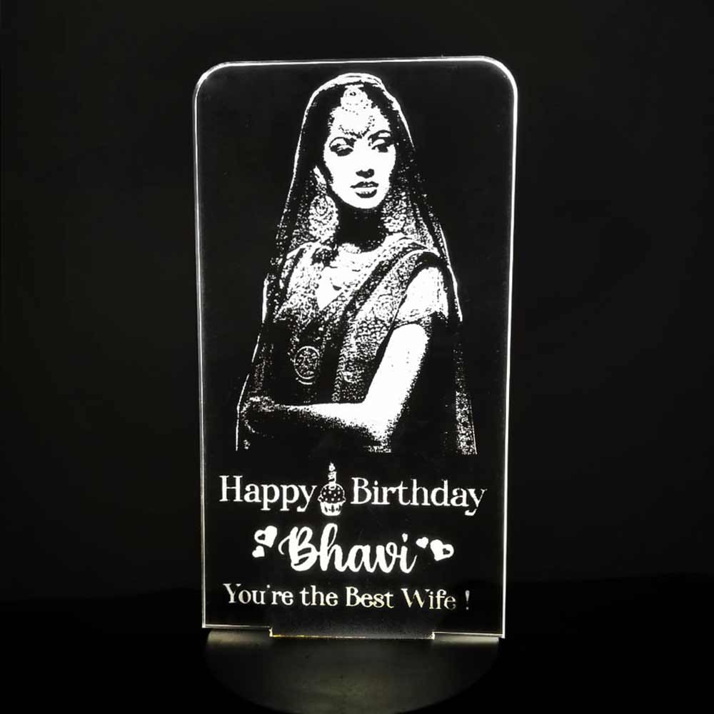 3D LED Personalized Happy Birthday Name Lamp