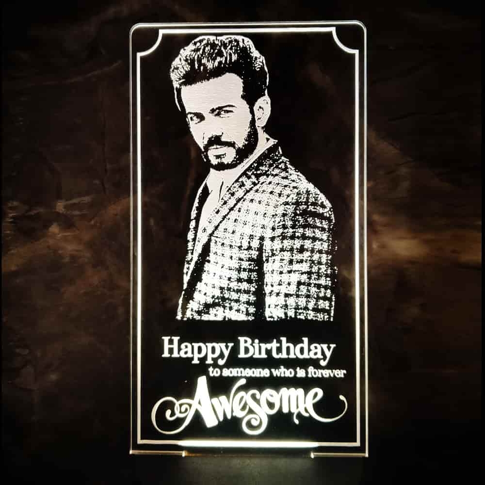 3D LED Personalized Happy Birthday Bro Lamp
