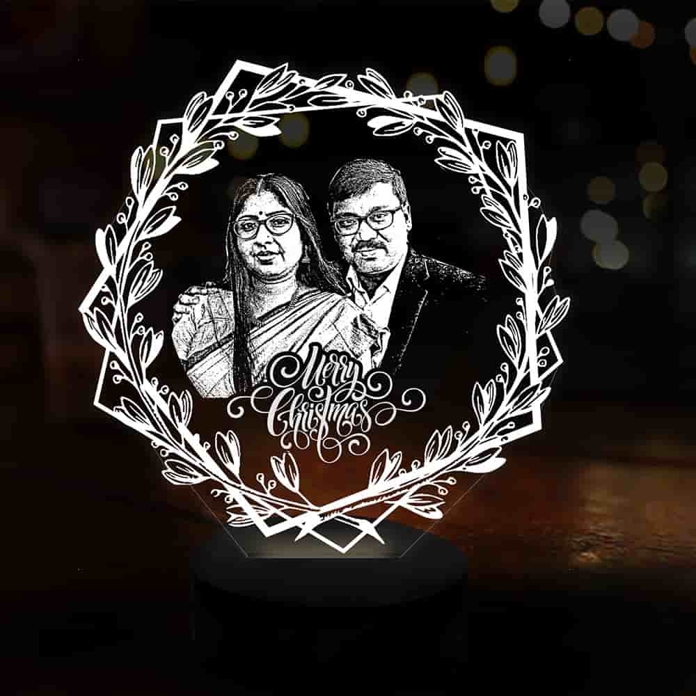 Personalized 3D LED Christmas Lamp