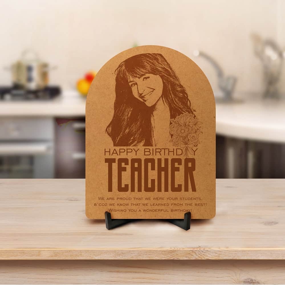 Personalized Happy Birthday Teacher Photo Frame