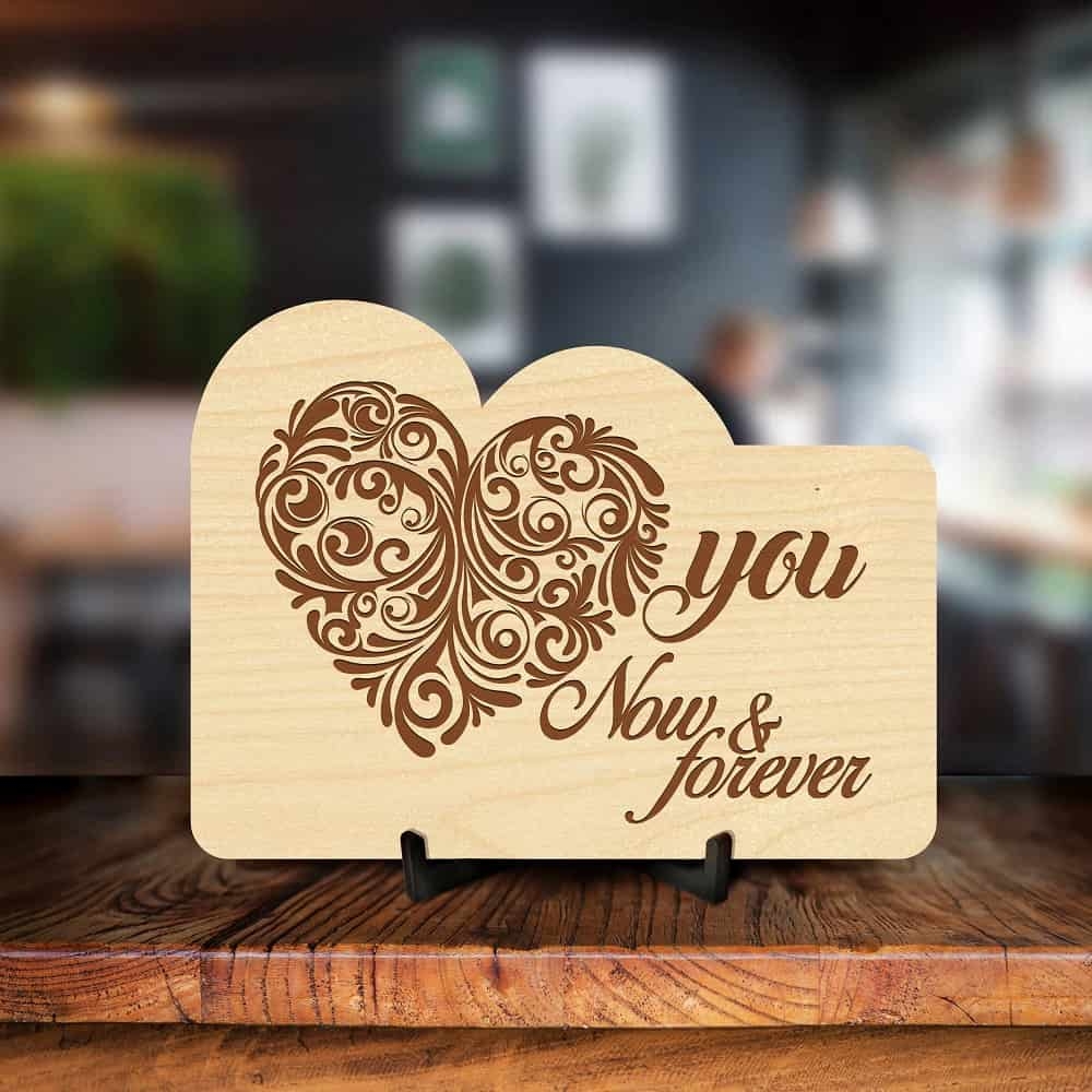 Love You Now Forever Engraved Photo Frame