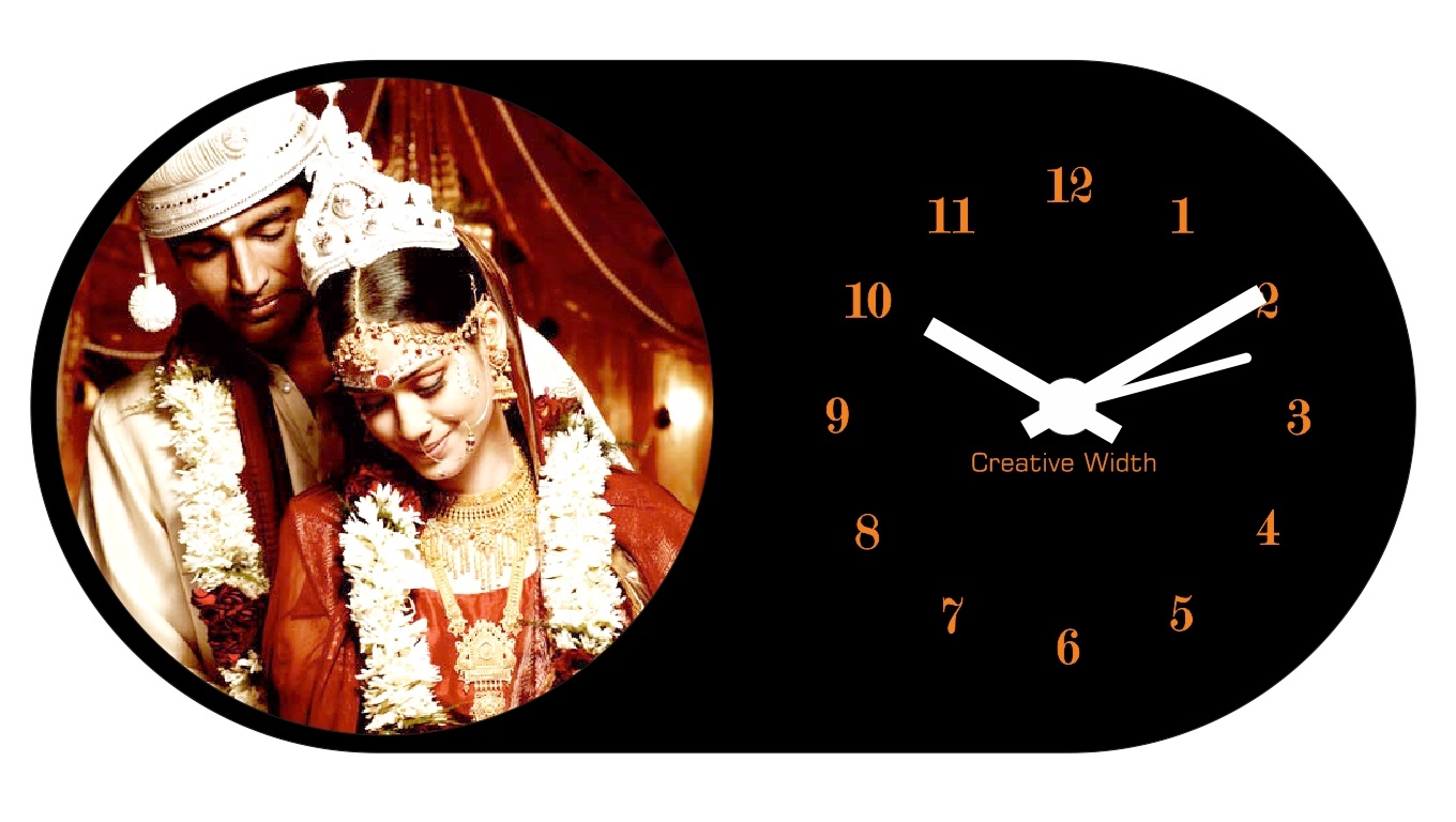 Personalized Birthday/Annversary Table Clock Style 2