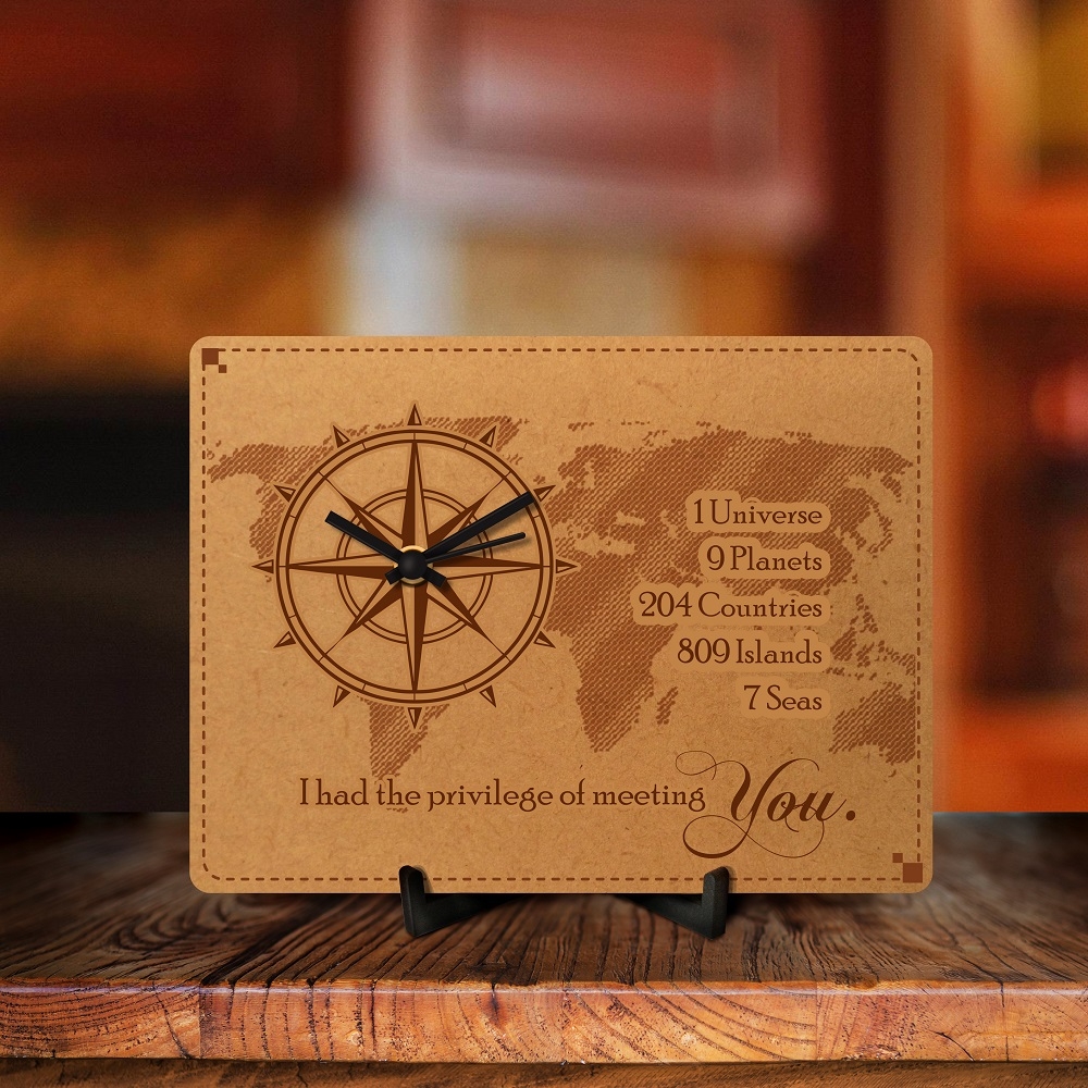 My Best Friend Engraved Table Clock