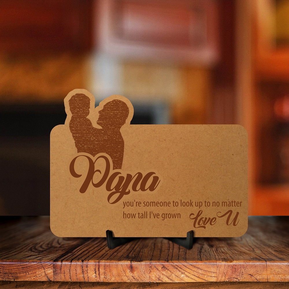 Love You Papa Engraved Photo Frame Style 1
