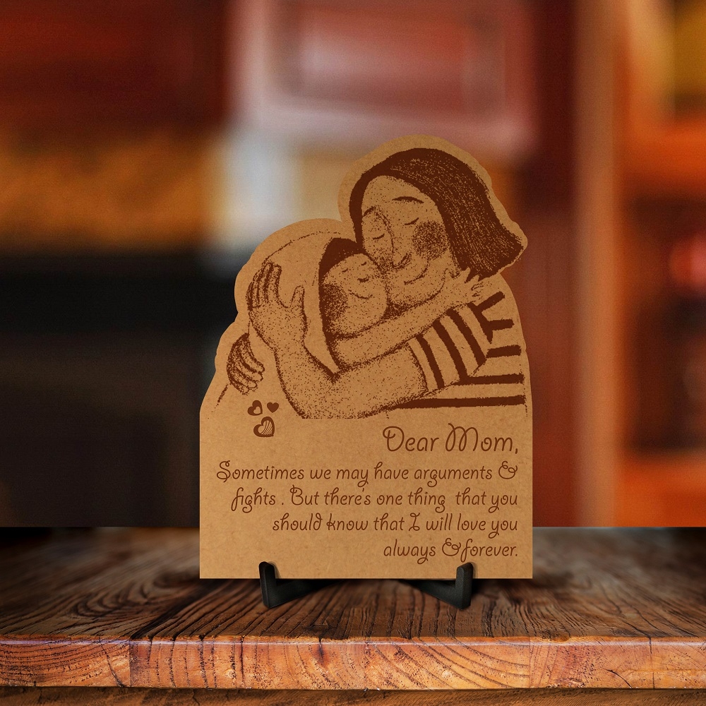 Love You Mom Engraved Photo Frame