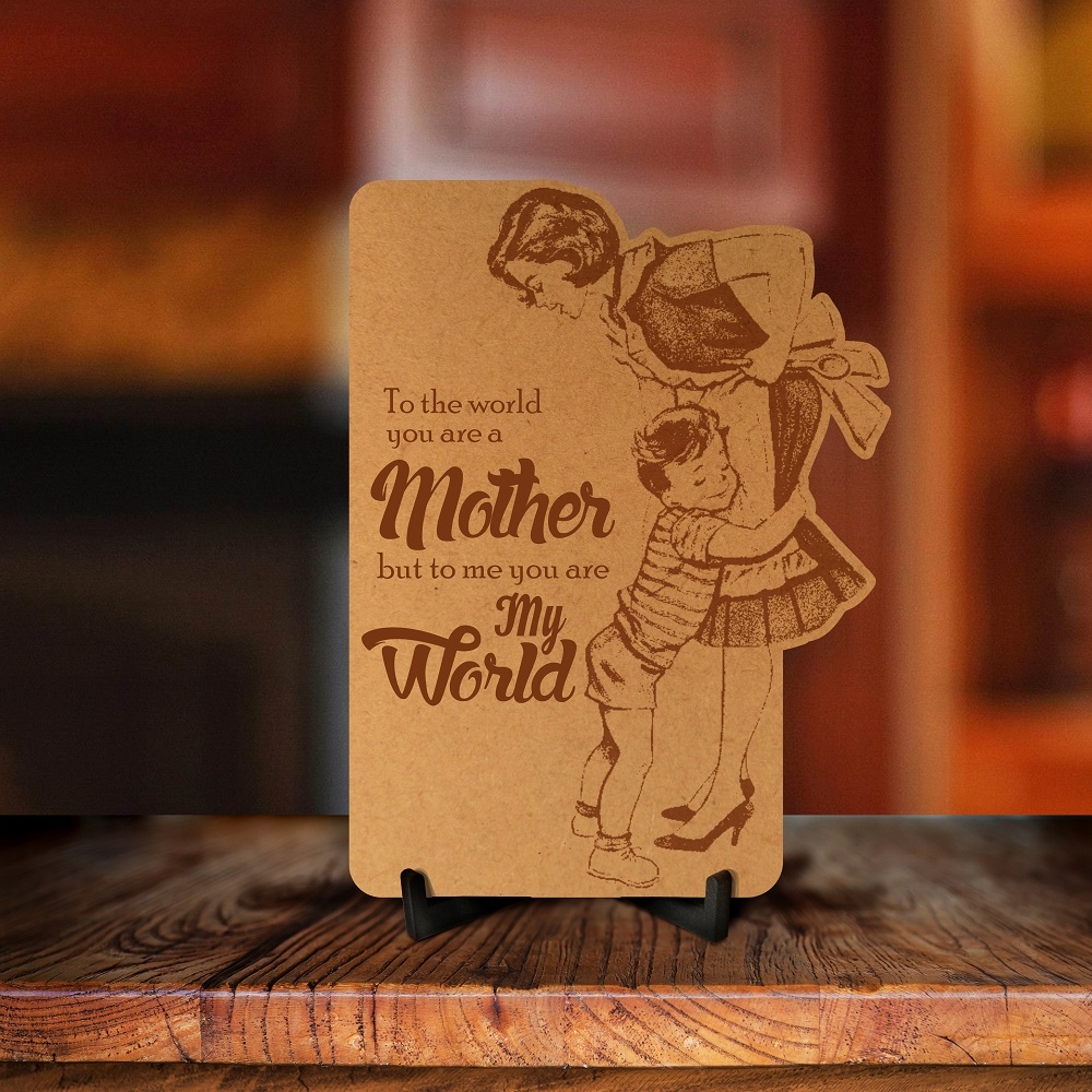 Mother My World Engraved Photo Frame
