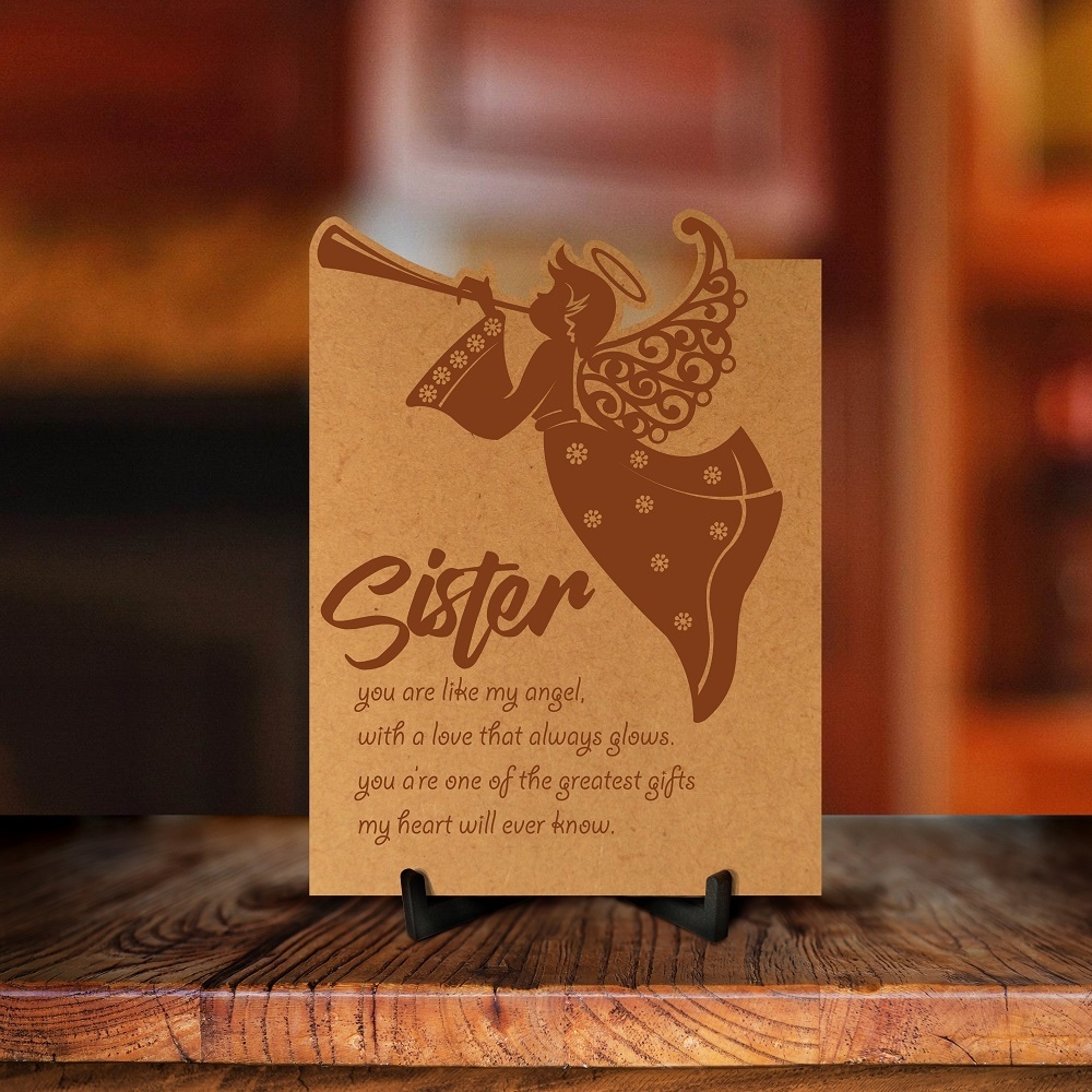 My Sister Angel Engraved Photo Frame