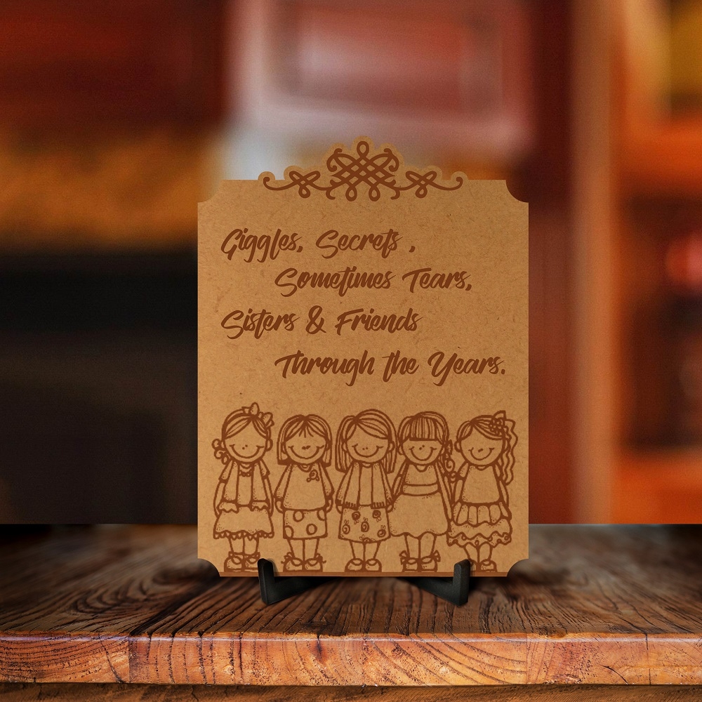 Sisters Are Friends Engraved Photo Frame