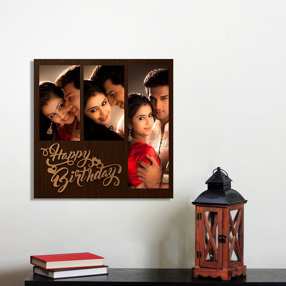 Personalized Happy Birthday Wall Photo Frame Style 2