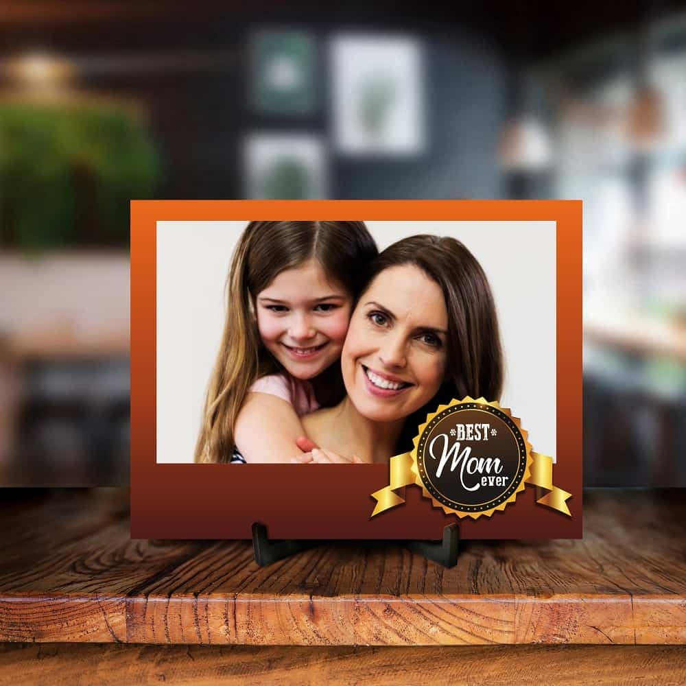 Personalized Best Mom Printed Photo Frame
