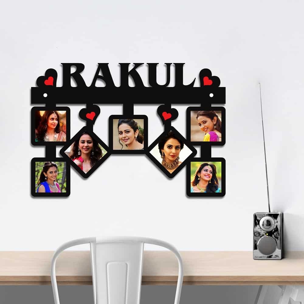Personalized Name Multi Pic Photo Frame Style 1