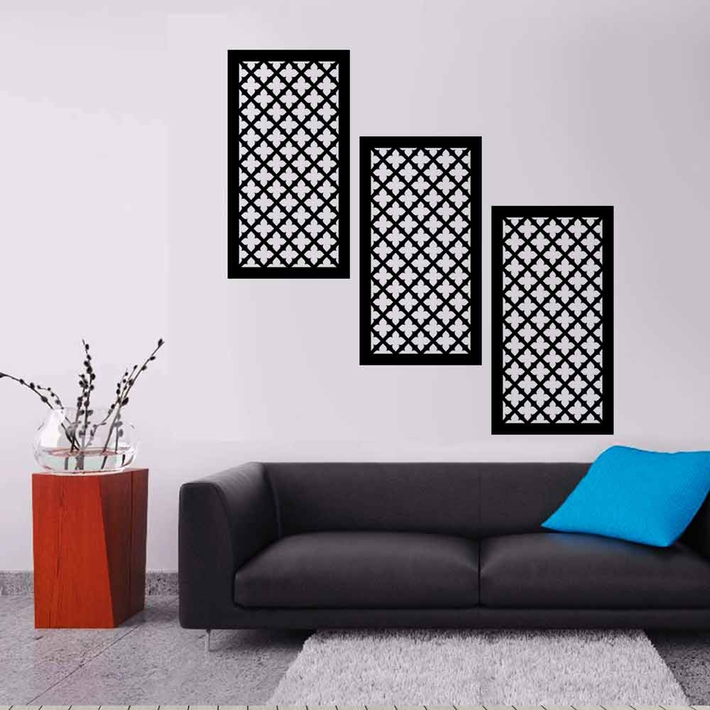 Decorative Vintage Wall Panel Set of 3 Panels