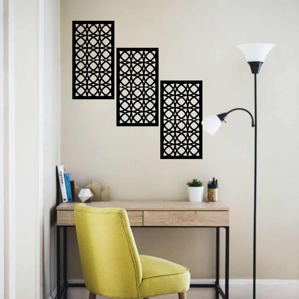 Mosaic Circles Wall Panel Set of 3 Panels