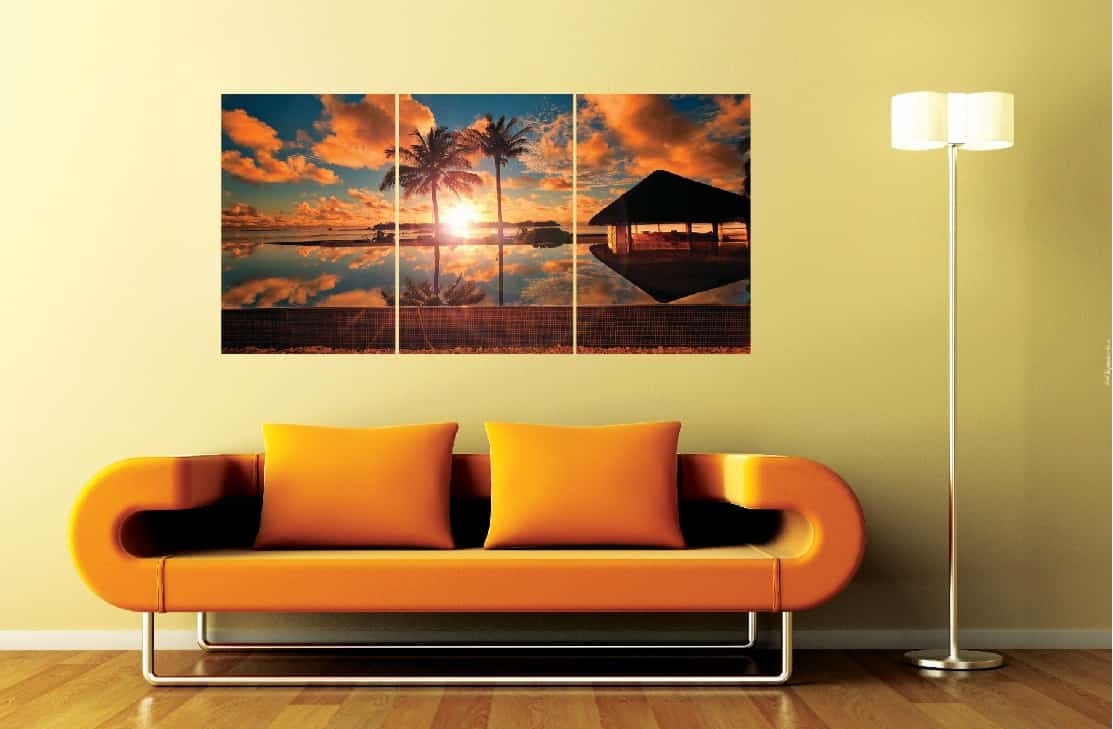 Nature 1 Set of 3 Self Adhesive Wall Panels