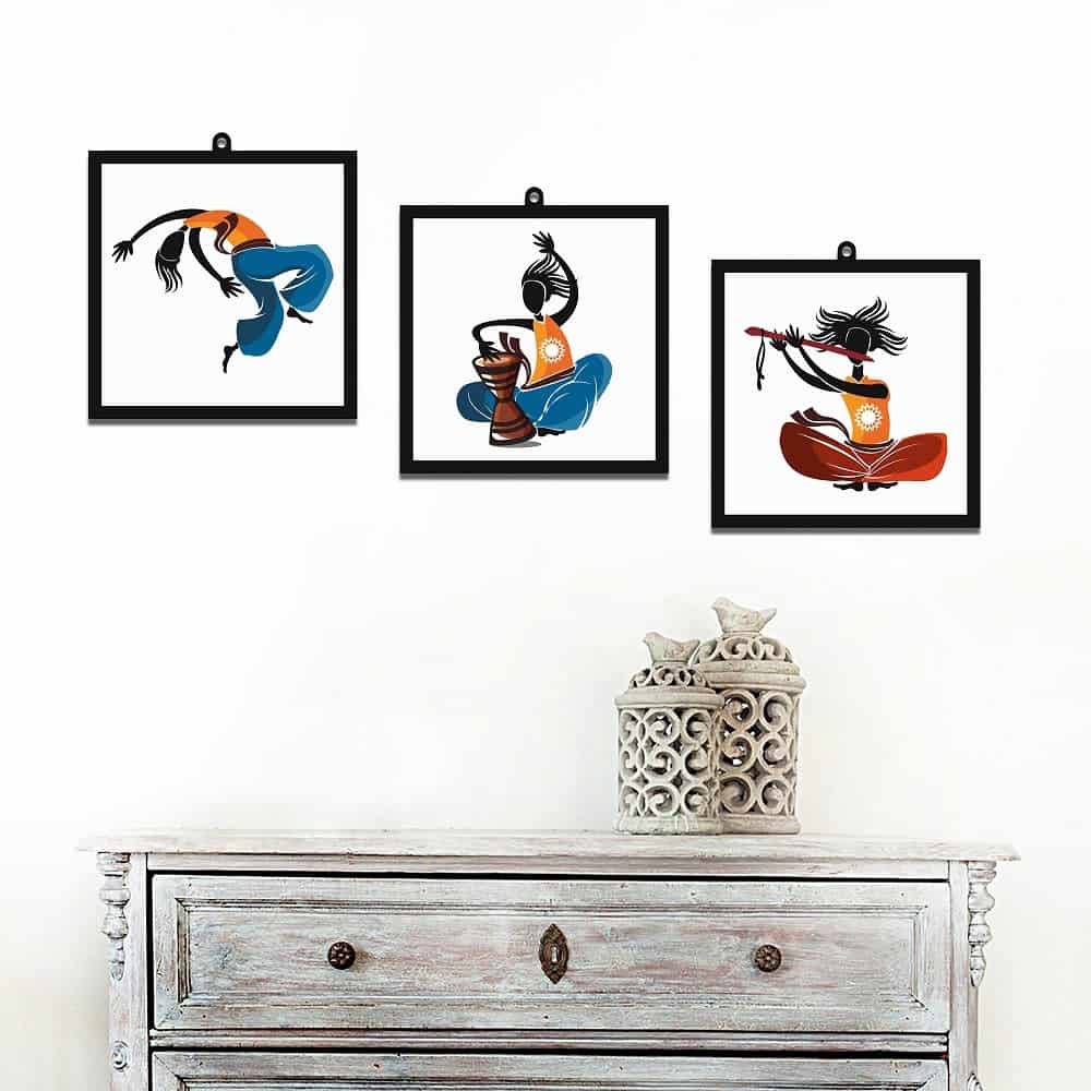 Music And Dance Set Of 3 Wall Art Panels