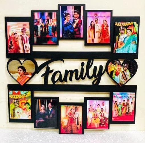 Personalized 12 Photo Multi Pic Wall Photo Frame