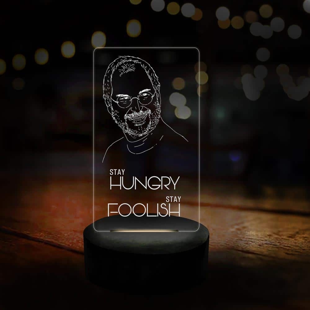 3D LED Stay Hungry Motivational Lamp