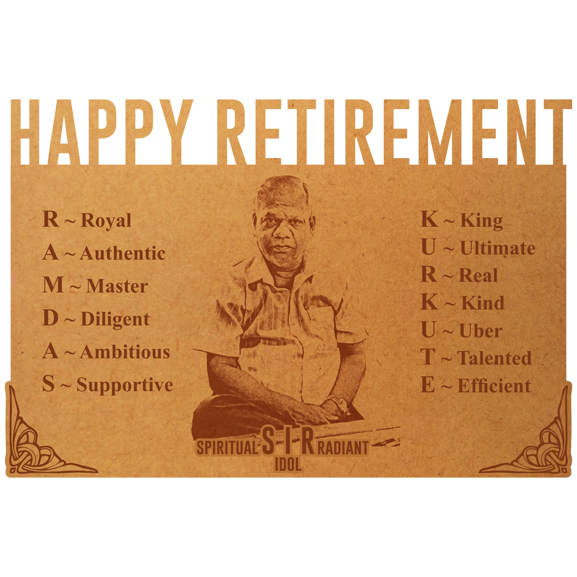 Personalized Retirement Engraved Photo Frame 3-Large